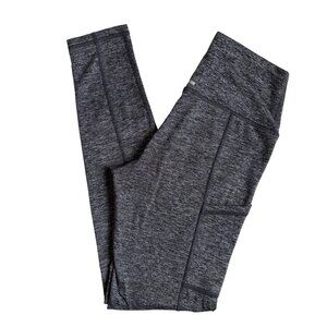 Aerie Dark Heathered Grey High-Waisted Leggings with Side Pockets - Size Small